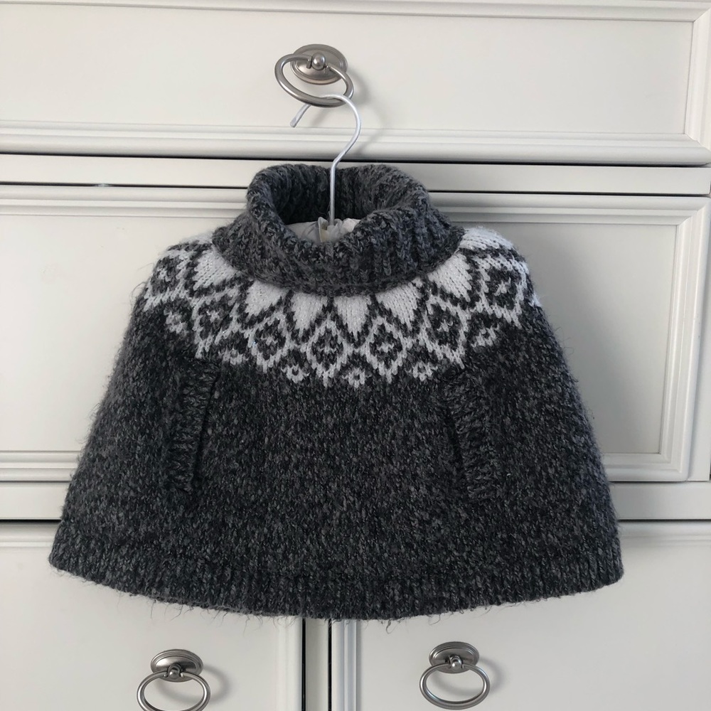 OshKosh fair isle poncho
